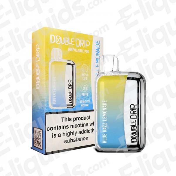 Blue Razz Lemonade Disposable Vape Device by Double Drip