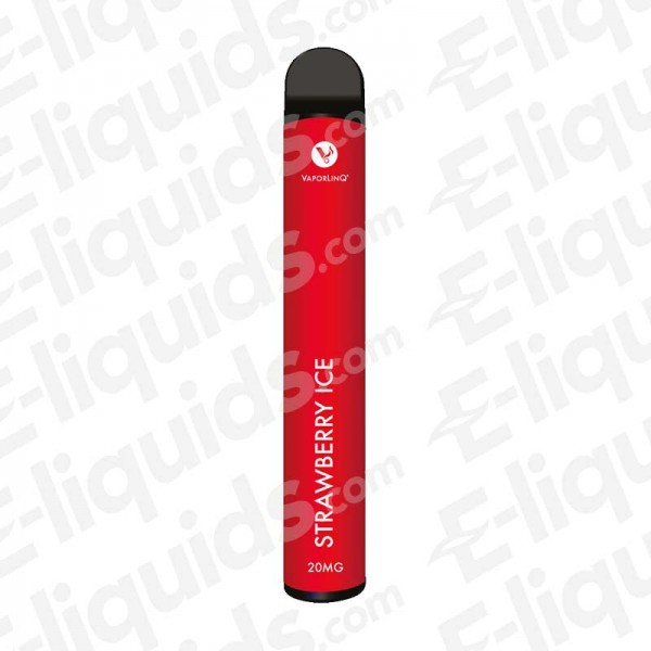 Strawberry Ice Puff Bar Disposable Vape Device by Vaporlinq