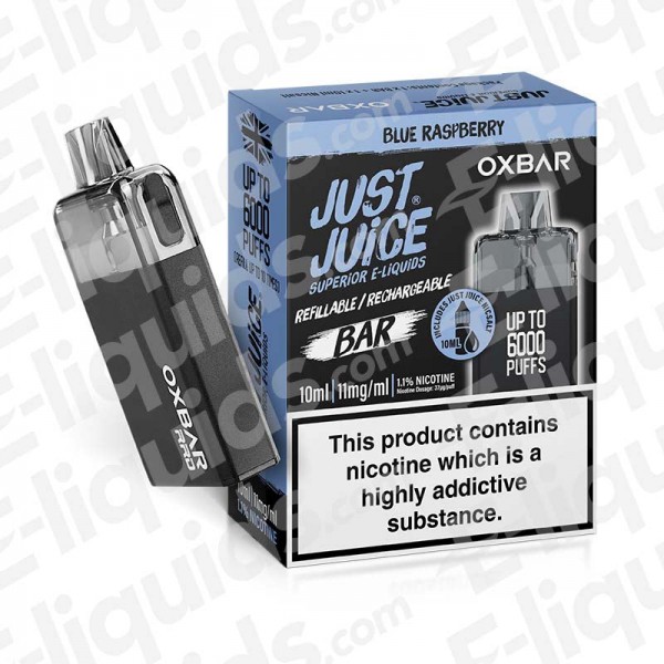 Blue Raspberry Oxbar RRB Disposable Vape by Just Juice