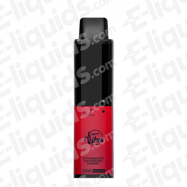 Happy Vibes Twist Strawberry Raspberry Cherry Disposable Vape