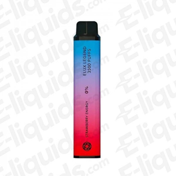 Strawberry Energy Elux Legend 3500 Disposable Vape Device 0mg