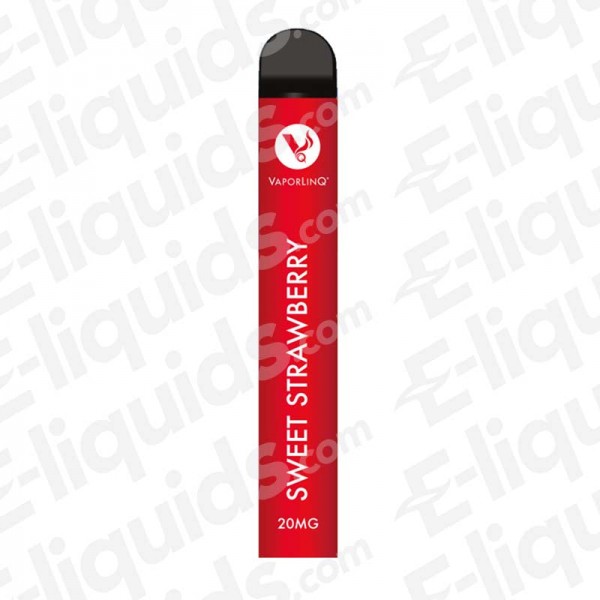 Sweet Strawberry Puff Bar Disposable Vape Device by Vaporlinq