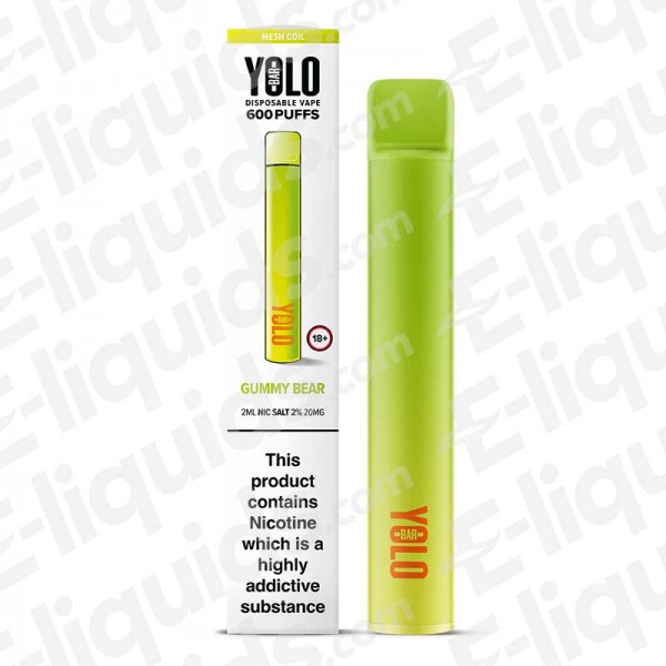 YOLO Mesh Bar Gummy Bear Disposable Vape Device