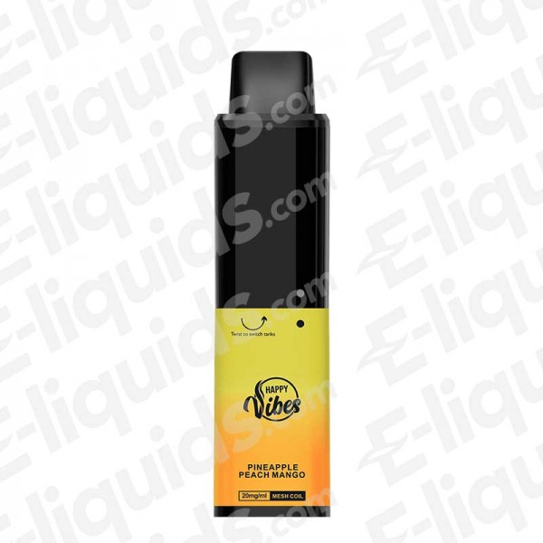 Happy Vibes Twist Pineapple Peach Mango Disposable Vape