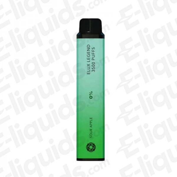 Sour Apple Elux Legend 3500 Disposable Vape Device 0mg