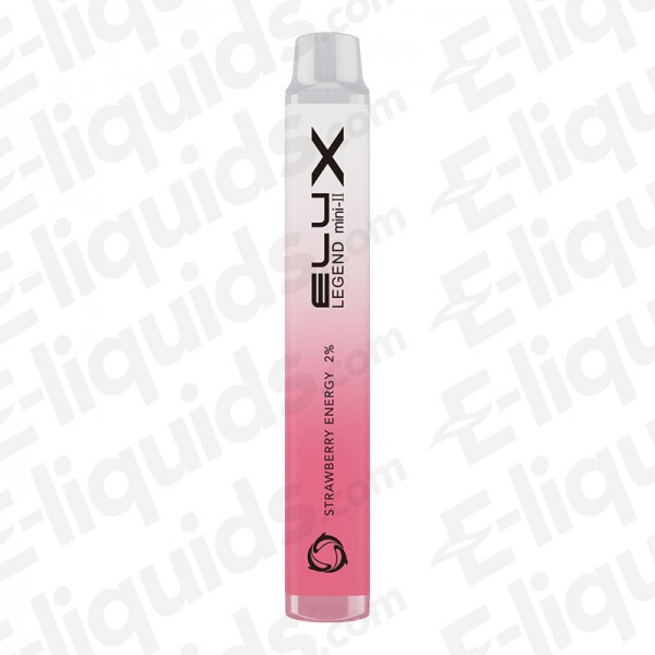 Strawberry Energy Legend Mini 2 Disposable Vape Device by Elux