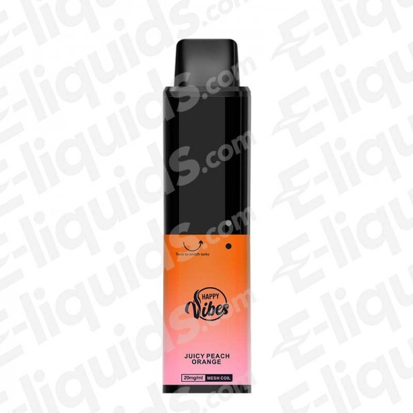 Happy Vibes Twist Juicy Peach Orange Disposable Vape