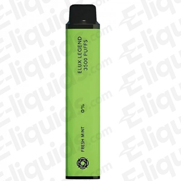 Fresh Mint Elux Legend 3500 Disposable Vape Device 0mg