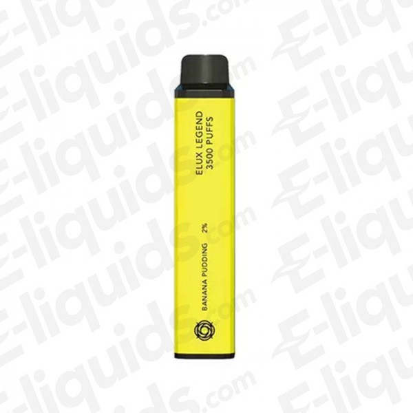 Banana Pudding Elux Legend 3500 Disposable Vape Device 0mg