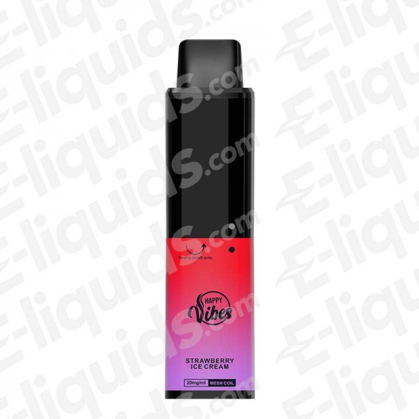 Happy Vibes Twist Strawberry Ice Cream Disposable Vape