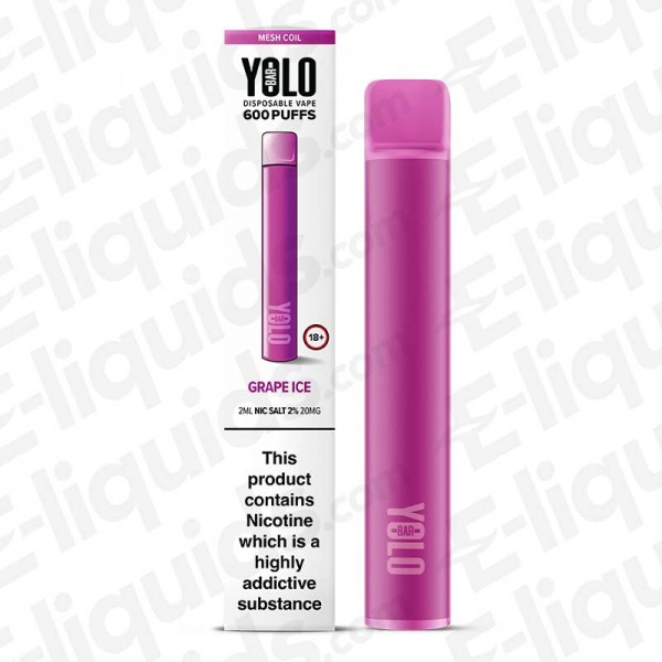 YOLO Mesh Bar Grape Ice Disposable Vape Device