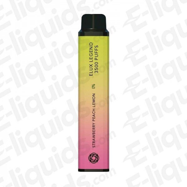 Strawberry Peach Lemon Elux Legend 3500 Disposable Vape Device 0mg