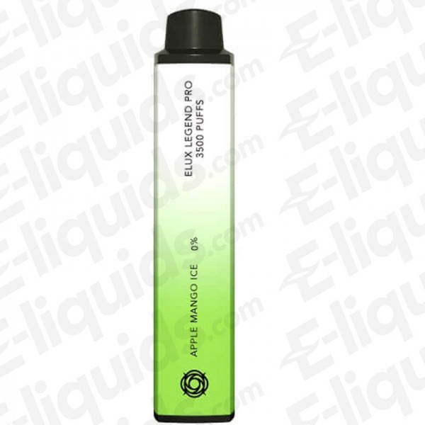 Apple Mango Ice Elux Legend 3500 Disposable Vape Device 0mg