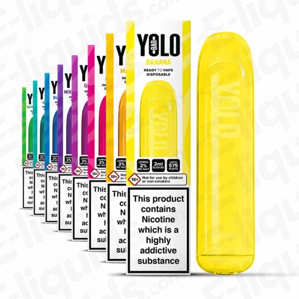 YOLO Disposable Vape Device Multipack Bundle All 8 Flavours