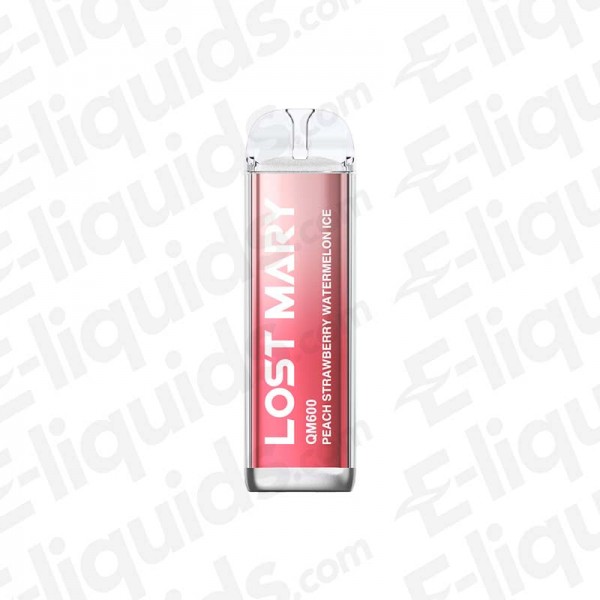 Peach Strawberry Watermelon Ice Lost Mary QM600 Disposable Vapes