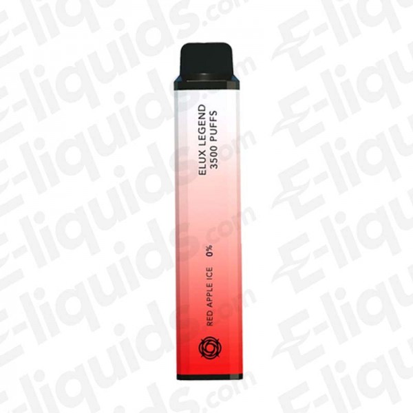 Red Apple Ice Elux Legend 3500 Disposable Vape Device 0mg