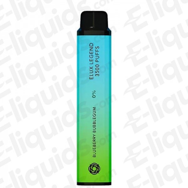 Blueberry Bubblegum Elux Legend 3500 Disposable Vape Device 0mg