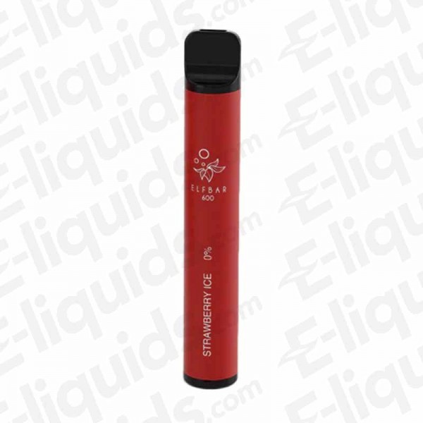 Strawberry Ice Disposable Vape Device 0MG by Elf Bar