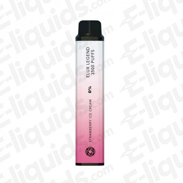 Strawbery Ice Cream Elux Legend 3500 Disposable Vape Device 0mg