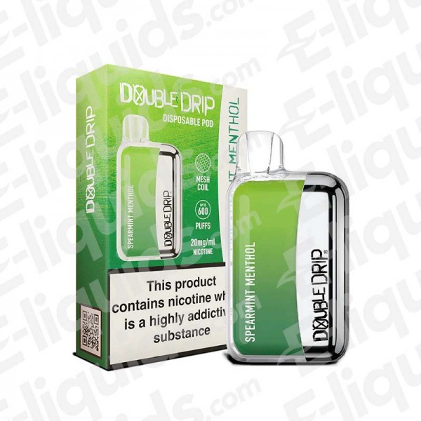 Spearmint Menthol Disposable Vape Device by Double Drip