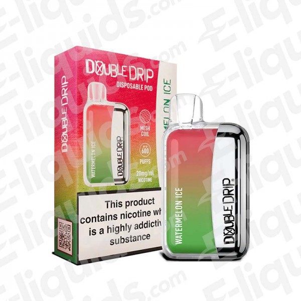 Watermelon Ice Disposable Vape Device by Double Drip