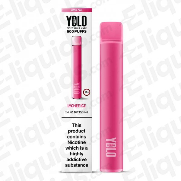 YOLO Mesh Bar Lychee Ice Disposable Vape Device