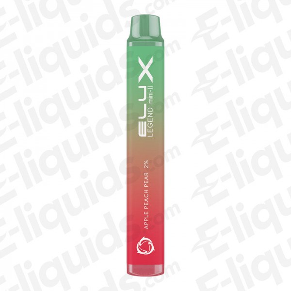 Apple Peach Pear Legend Mini 2 Disposable Vape Device by Elux