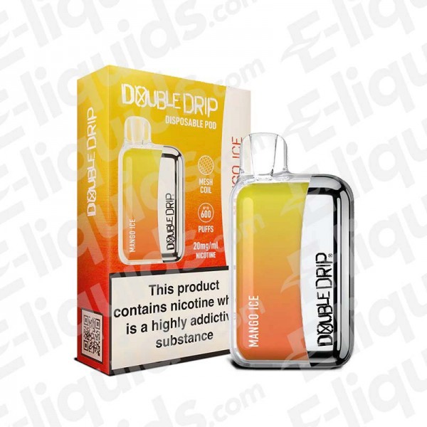 Mango Ice Disposable Vape Device by Double Drip