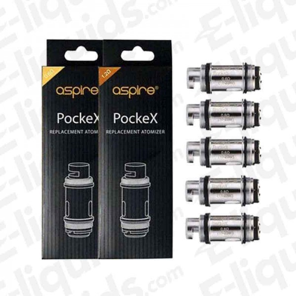 PockeX Replacement Coil Heads by Aspire (Pack of 5...