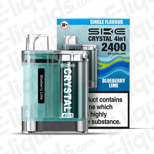 SKE Crystal 4-in-1 2400 Single Flavour Prefilled P...