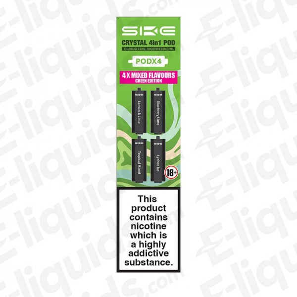 Green Edition SKE Crystal 4-in-1 Mixed Flavour Pre...