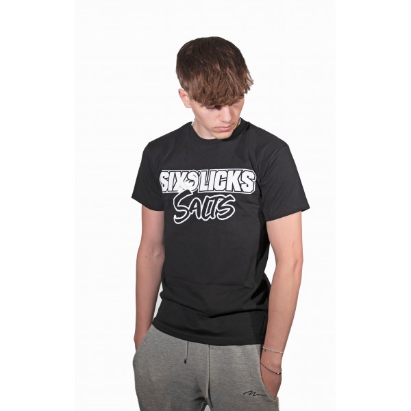 Six Licks Salts T-shirt in Black