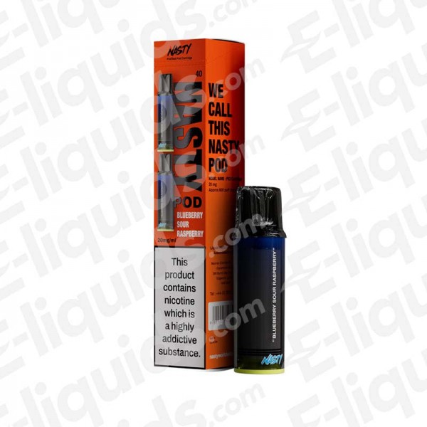 Blueberry Sour Raspberry Nasty Pod PX2 Replacement Vape Pods