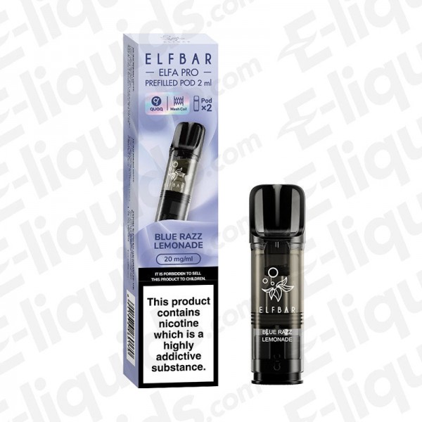 Elf Bar ELFA PRO Pre-Filled Vape Pods - Blue Razz ...