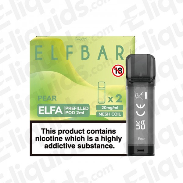 Elf Bar ELFA Pre-Filled Vape Pods - Pear