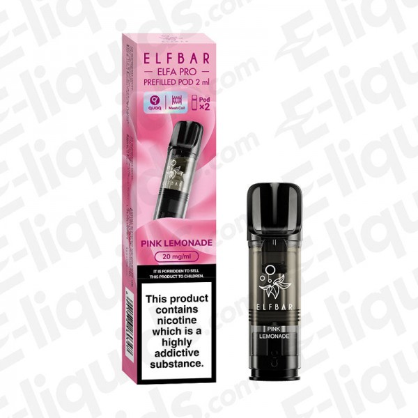 Elf Bar ELFA PRO Pre-Filled Vape Pods - Pink Lemon...