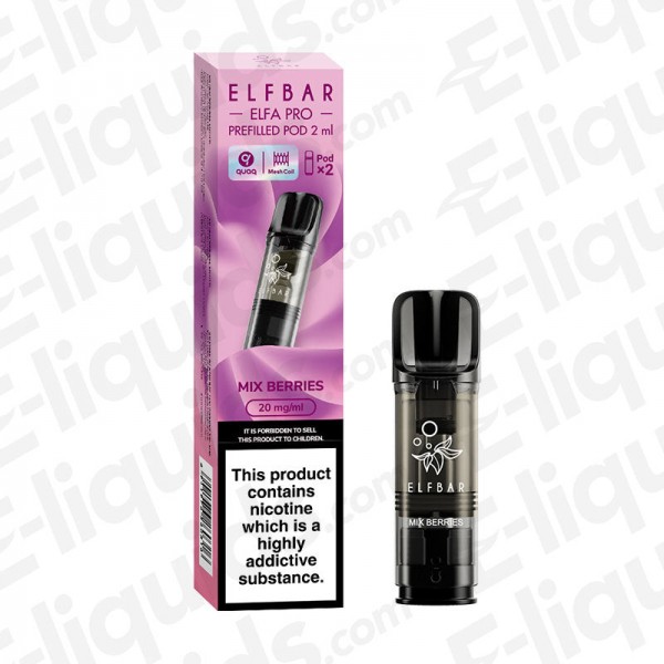 Elf Bar ELFA PRO Pre-Filled Vape Pods - Mix Berrie...