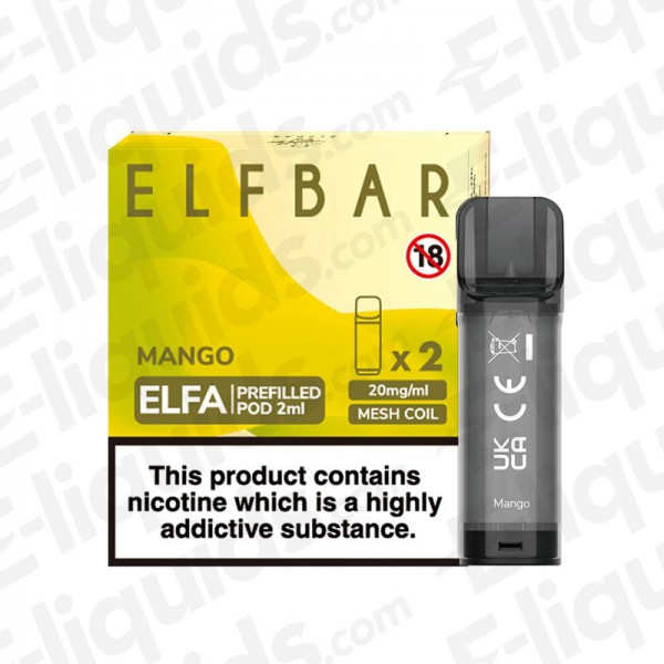 Elf Bar ELFA Pre-Filled Vape Pods - Mango