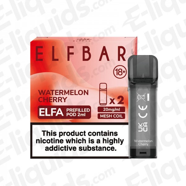 Elf Bar ELFA Pre-Filled Vape Pods - Watermelon Che...